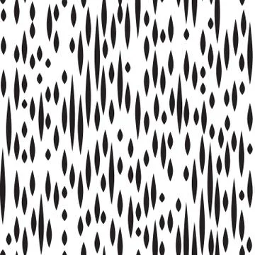 Abstract spot seamless pattern. Black and white floral blot text イラスト素材