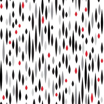 Abstract spot seamless pattern. Black and white blot texture. Fa 스톡 일러스트