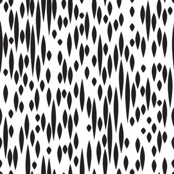 Abstract spot seamless pattern. Black and white texture. Fall do Stock Illustration