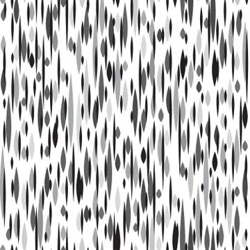 Abstract spot seamless pattern. Black and white blot texture. Fa Stock Illustration