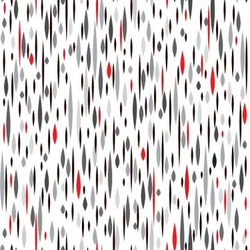 Abstract spot seamless pattern. Black and red blot texture. Fall dot ornament Stock Illustration
