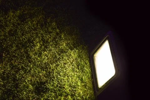 Abstract spotlight glow warn light on the glass Stock Photos