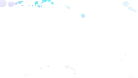 Abstract spots and blots appear on a white background. Blue, and pink paints Stock Footage 113050187