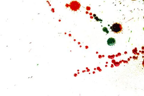 Abstract spots on white background Foto stock