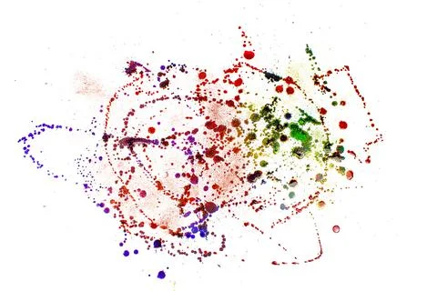 Abstract spots on white background Фото