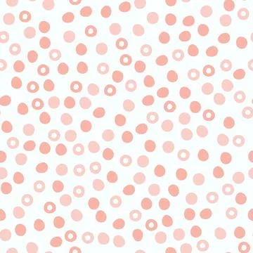 Abstract spotted seamless pattern in pastel colors Stock Illustration