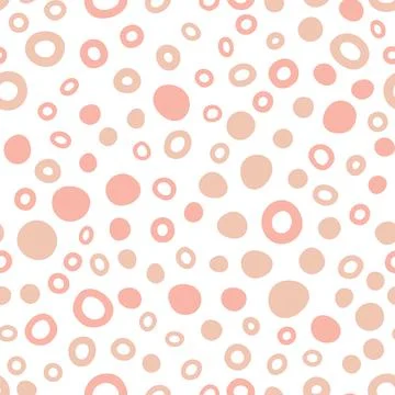 Abstract spotted seamless pattern in pastel colors Illustrazione stock