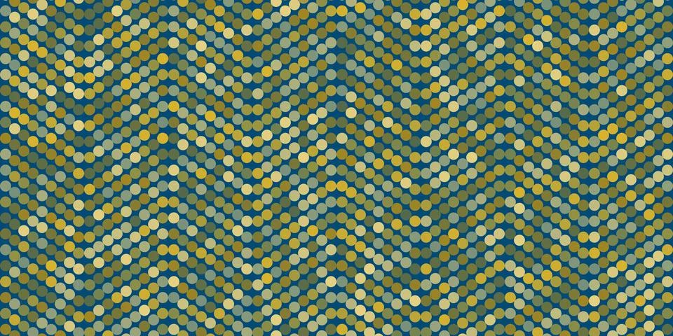 Abstract spotted vector pattern with colorful dots forming wavy zigzag line.. 스톡 일러스트