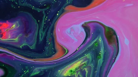 Abstract Spreading Paint Swirling and Explosion Background 11 Stock Footage 99136254