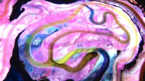 Abstract Spreading Paint Swirling and Explosion Background 19 Stock Footage 99139530