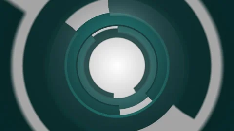 Abstract spreading wide rings Stock Footage 264654393