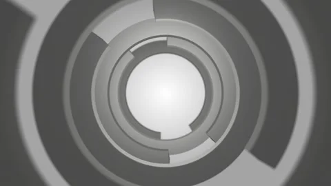 Abstract spreading wide rings Stock Footage 264654495