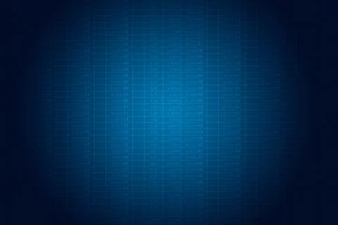 Abstract spreadsheet and analytics data on digital screen. Stock Photos