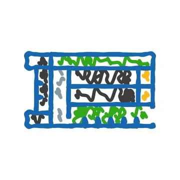 Abstract spreadsheet data illustration representing financial analysis Stock Illustration