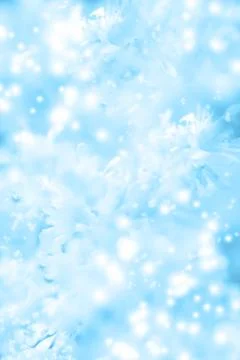 Abstract spring background with blurred white flowers, easter floral image wi Stock Photos