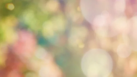 Abstract spring background with bokeh Stock Footage