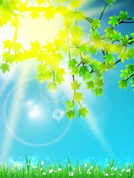 Abstract spring background. 库存插图