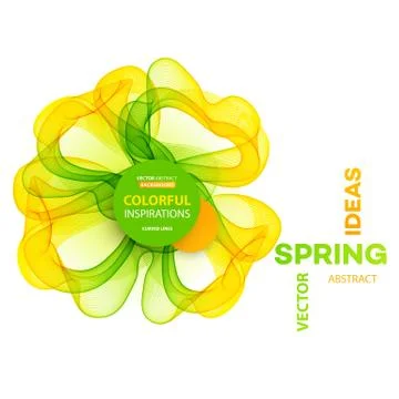 Abstract spring background. Template brochure design Stock Illustration