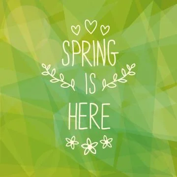 Abstract spring design Stock Illustration