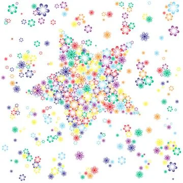 Abstract spring floral background. Vector abstract spring floral backgroun... Foto stock