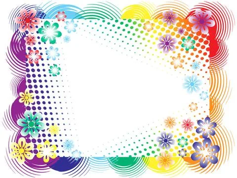 Abstract spring floral frame. Vector abstract spring floral frame. Vector ... Stock Photos