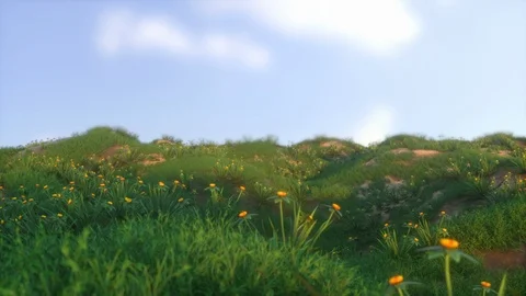 Abstract spring hills Stock-Footage 123348845