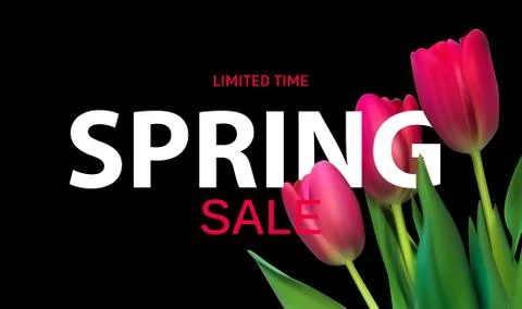 Abstract Spring Sale Background Template. Vector Illustration Illustrazione stock