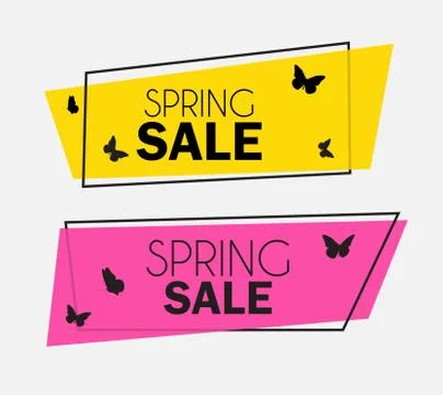 Abstract Spring Sale Background Template. Vector Illustration Stock Illustration