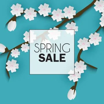 Abstract Spring Sale Background Template. Vector Illustration EPS10 Stock Illustration