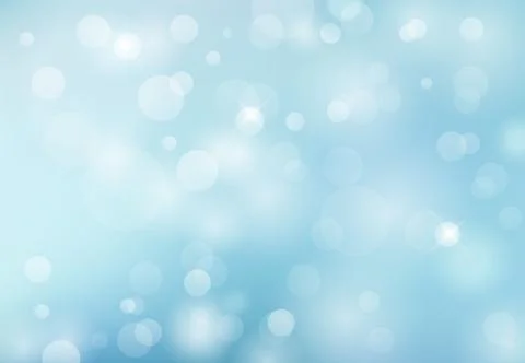 Abstract spring summer bokeh light blue background. Vector Illustration 库存插图