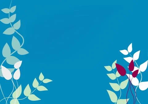 Abstract Spring Summer Floral Vector Background Stock Illustration