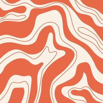 Abstract square aesthetic retro background with waves. Stock Illustration