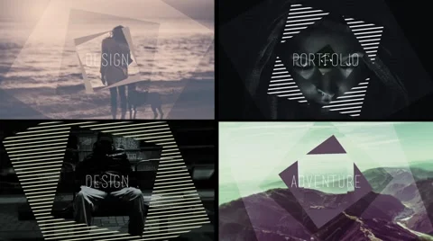 Abstract Square After Effects stock