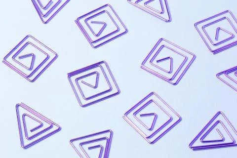 Abstract square and triangles metallic shapes background Stock Photos