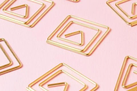Abstract square and triangles metallic shapes background Stock Photos