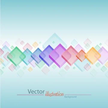 Abstract square background Stock Illustration