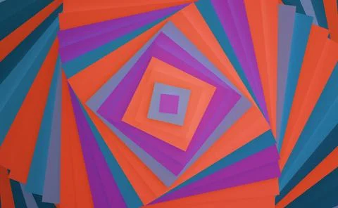  Abstract square background in purple, blue and orange. Abstract square ba... Fotos de archivo