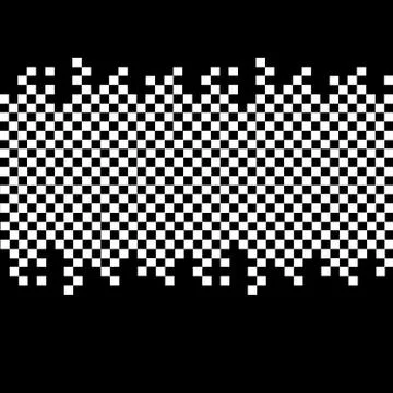 Abstract square on black background Stock Illustration