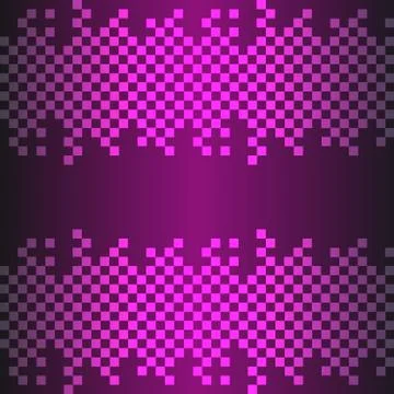 Abstract square on black- purple background Stock Illustration