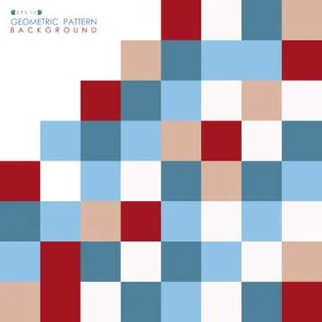 Abstract of square business pattern geometric background of business tone. Stock Illustration