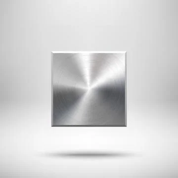 Abstract Square Button Template Stock Illustration