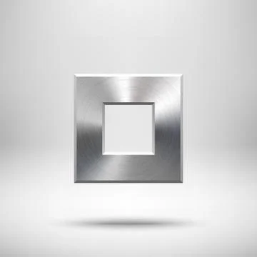Abstract Square Button Template Stock Illustration