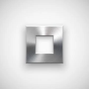 Abstract Square Button Template Stock Illustration