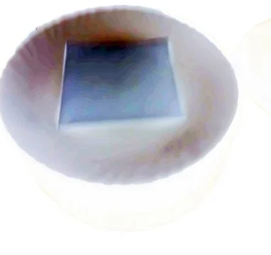 Abstract Square in Circular Frame Foto stock