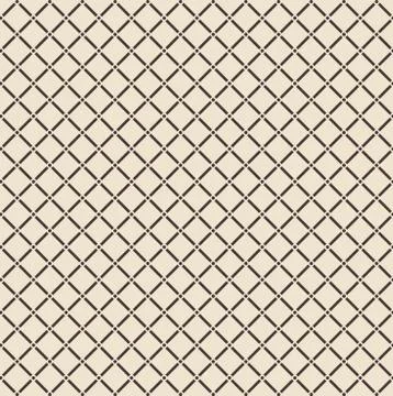 Abstract square with circular joint pattern on light brown background, vector Illustrazione stock