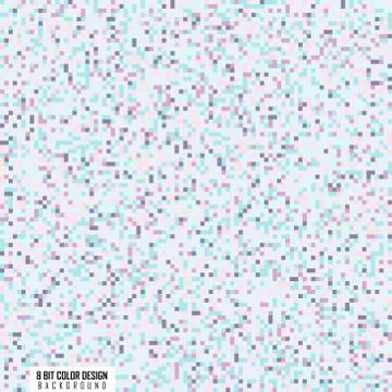 Abstract square colorful 8bit pattern design artwork background. Stock Illustration