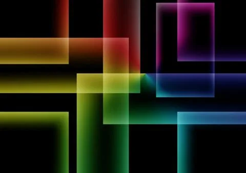 Abstract square colorful on dark  background Illustrazione stock