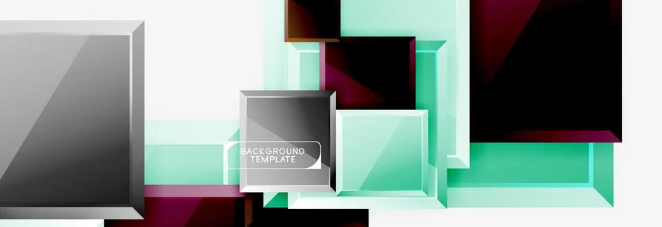 Abstract square composition for background, banner or logo Ilustración de archivo
