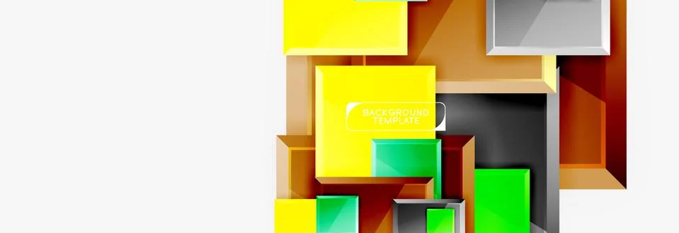Abstract square composition for background, banner or logo Ilustración de archivo