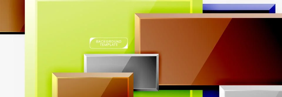 Abstract square composition for background, banner or logo Ilustración de archivo